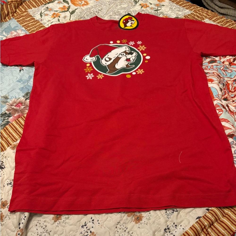 Red Holiday Graphic Women's Top